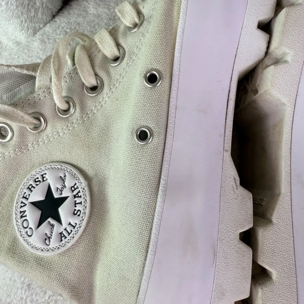 Converse Womens Chuck‎ Taylor All Star Lugged Sneaker Off White Hi Womens 8 - Picture 7 of 12